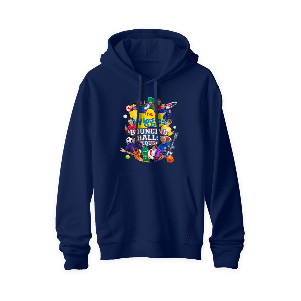 The Wiggles Bouncing Balls Tour Adult Hoodie