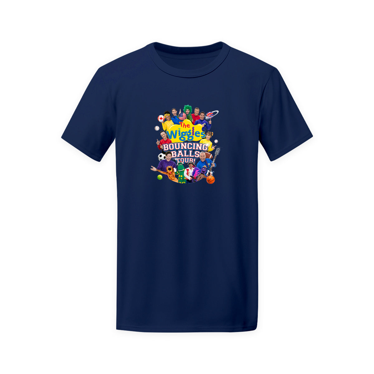 The Wiggles Bouncing Balls Tour Adult T-shirt