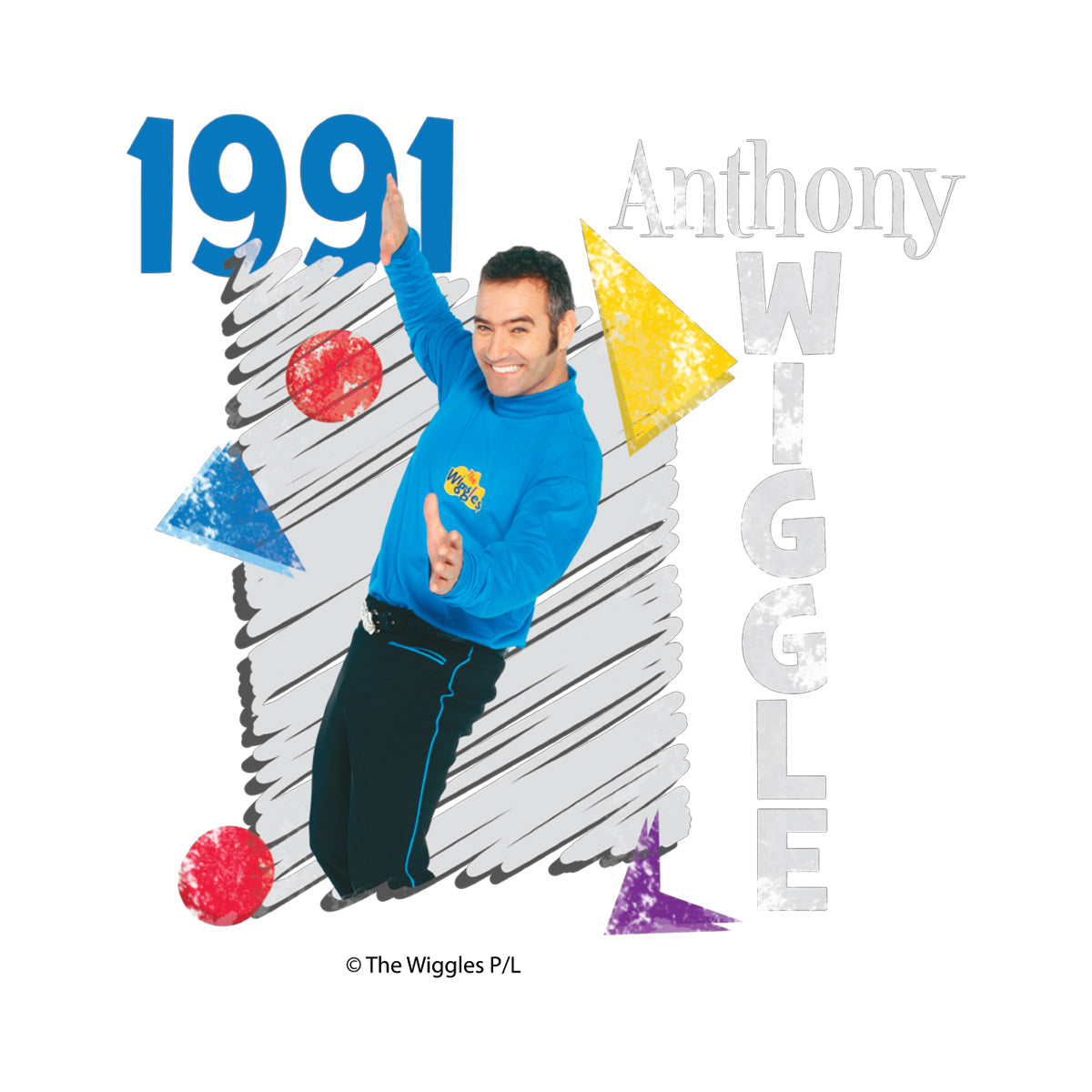The Wiggles Childrens Original Retro Short Sleeve T-shirt Anthony
