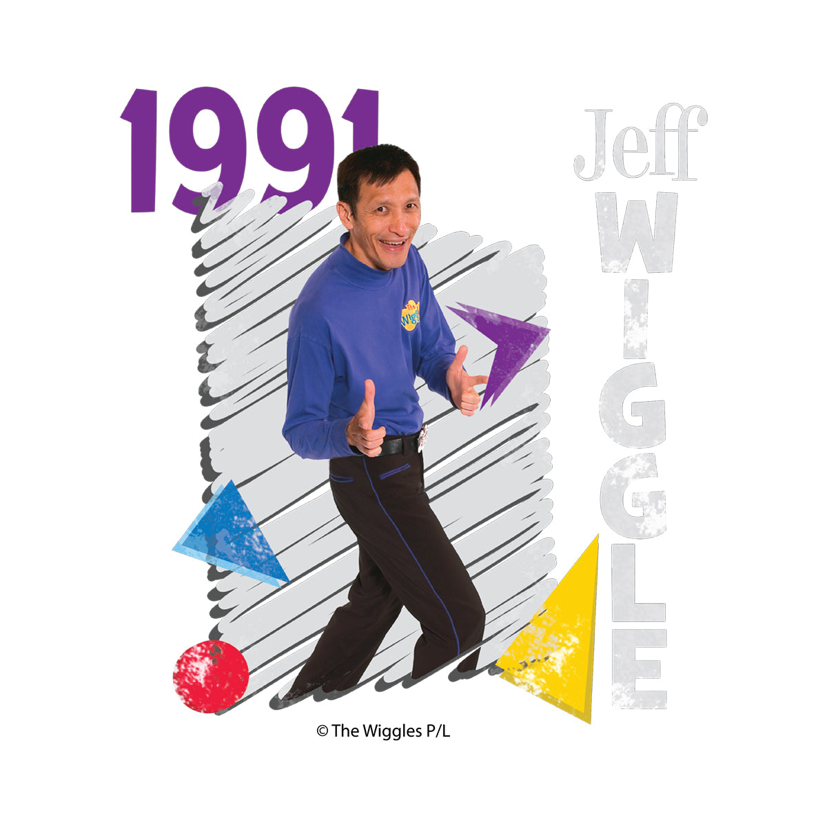 The Wiggles Adult Original Retro Hoodie Jeff