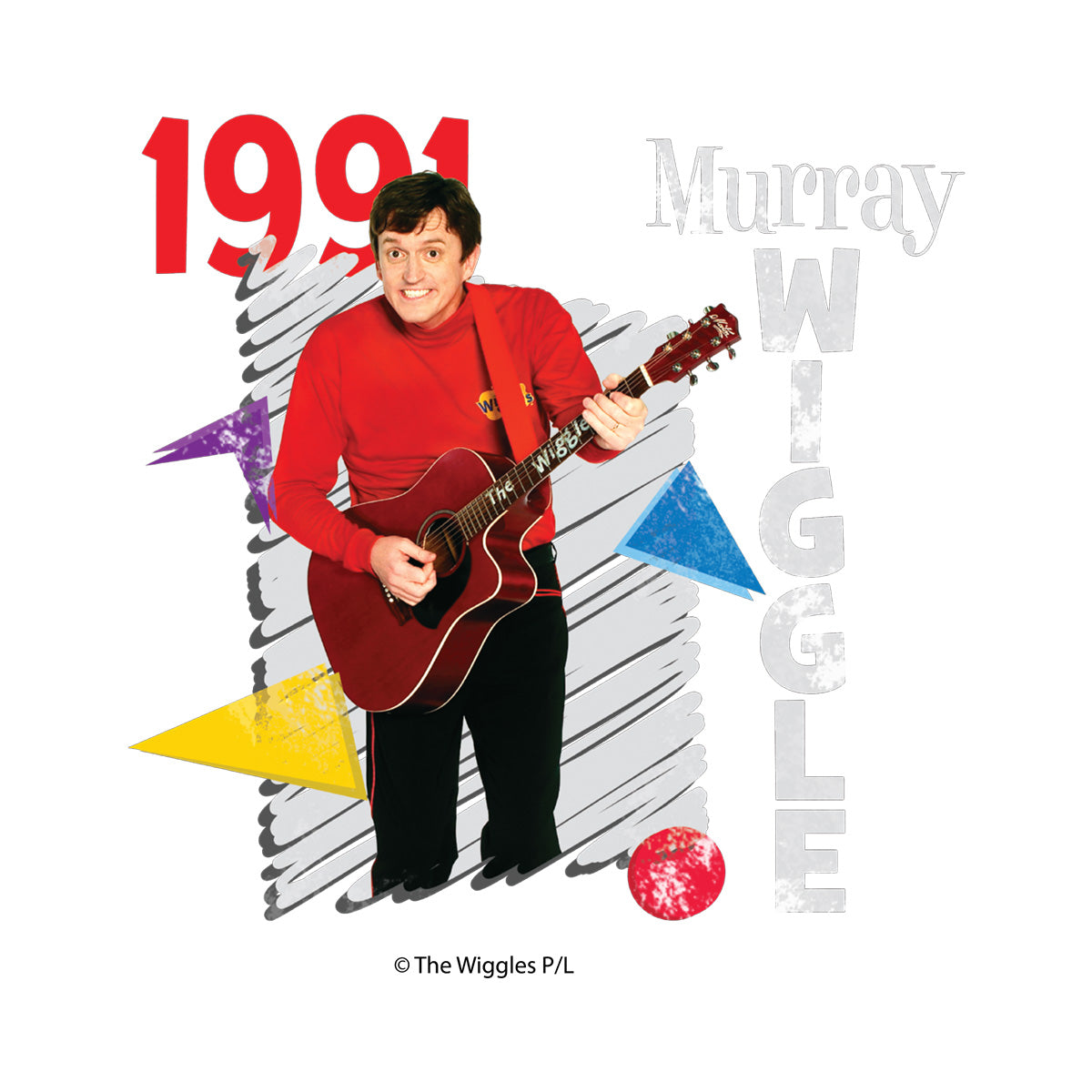 The Wiggles Adult Original Retro Short Sleeve T-shirt Murray