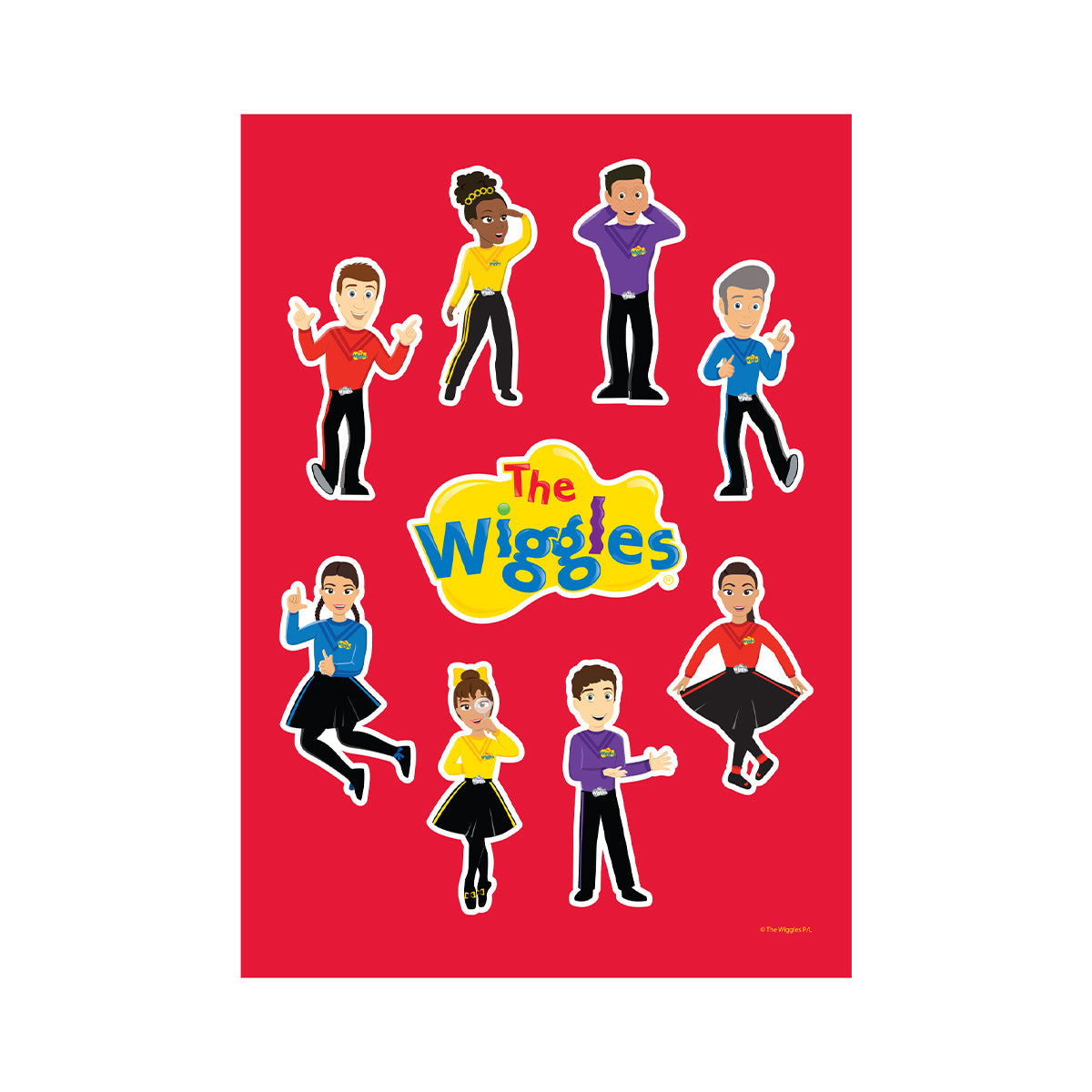 The Wiggles Sticker Sheet